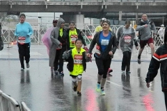 Zion racing with his mom, Heather, in his first Rock 'n' Roll Nashville 5K, 2013