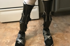 Zion's 2019 legs, first attempt. Much work to be done.